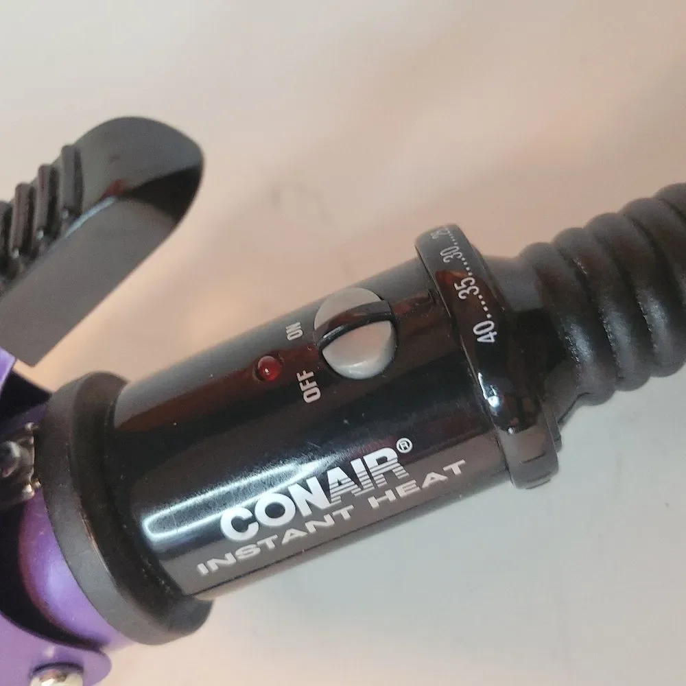 Conair Instant Heat Purple Curling Iron - Picture 3 of 15